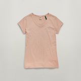 G-STAR Outlet Eyben Slim T-Shirt Over dyed Pink