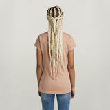 G-STAR Outlet Eyben Slim T-Shirt Over dyed Pink