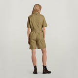 G-STAR Outlet Multi Zip Playsuit Green