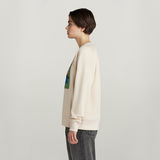 G-STAR Outlet RAW Covered Sweater White