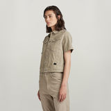 G-STAR Outlet Arc Jacket Short Sleeve Beige