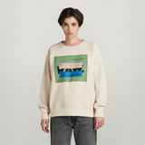 G-STAR Outlet RAW Covered Sweater White