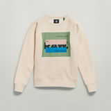 G-STAR Outlet RAW Covered Sweater White