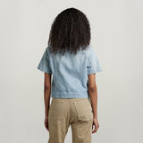 G-STAR Outlet Arc Jacket Short Sleeve Light blue
