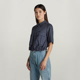G-STAR Outlet Camisa Cropped Field Azul intermedio
