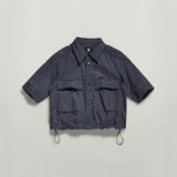 G-STAR Outlet Camisa Cropped Field Azul intermedio