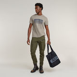 G-STAR Outlet Camiseta Stacked Old Skool Logo Beige
