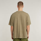 G-STAR Outlet Overdyed Center Chest Boxy T-Shirt Beige