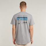 G-STAR Outlet Camiseta Lash Back Graphic Gris