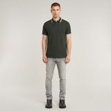 G-STAR Outlet Polo Dunda Slim Stripe Gris