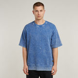G-STAR Outlet Acid Wash Loose Sweater Mittelblau