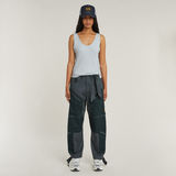 G-STAR Outlet Asymmetrical Zip Slim Tank Top Light blue