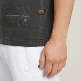 G-STAR Outlet Shipping Graphic Overdyed T-Shirt Black