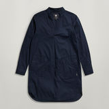 G-STAR Outlet Millery V-Neck Shirt Dress Dark blue