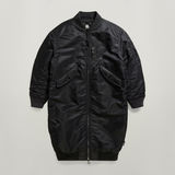 G-STAR Outlet Long Bomber Jacket Black
