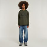 G-STAR Outlet Boys Crew Sweater Unbrushed Grey