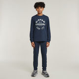 G-STAR Outlet Boys Sweat Pants Slim Unbrushed Dark blue