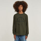 G-STAR Outlet Boys Crew Sweater Unbrushed Grey