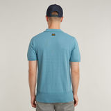 G-STAR Outlet Knitted Polo Medium blue