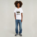 G-STAR Outlet Boys T-Shirt Regular Logo White