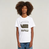 G-STAR Outlet Boys T-Shirt Regular Logo White