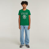 G-STAR Outlet Boys T-Shirt Regular Varsity Green