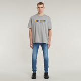 G-STAR Outlet Camiseta Color Shift Old Skool Logo Boxy Gris