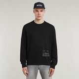 G-STAR Outlet Shipping Graphic Sweater Black