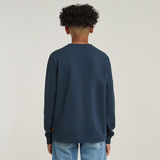 G-STAR Outlet Boys Crew Sweater Unbrushed Dark blue