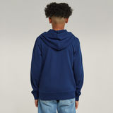 G-STAR Outlet Boys Hooded Zipp Regular Unbrushed Medium blue