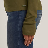 G-STAR Outlet Slim Rib Mock Top Green