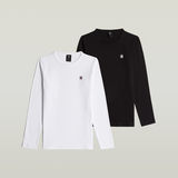 G-STAR Outlet Top Slim 2 Pack para Niñas Negro