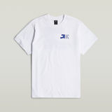 G-STAR Outlet Cut Graphic Loose T-Shirt White