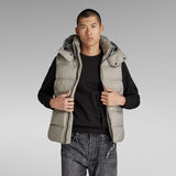 G-STAR Outlet G- Whistler Padded Hooded Vest Grey