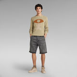 G-STAR Outlet Unisex Pleated Relaxed Chino Shorts Grey