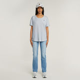 G-STAR Outlet Top Rolled Up Sleeve Boyfriend Azul claro