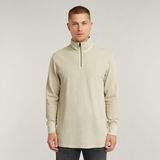 G-STAR Outlet Overdyed Half Zip Tweeter Beige