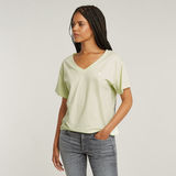 G-STAR Outlet Open V-neck Relaxed T-Shirt Green