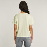 G-STAR Outlet Open V-neck Relaxed T-Shirt Green