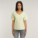 G-STAR Outlet Open V-neck Relaxed T-Shirt Green