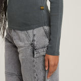 G-STAR Outlet Deep V-neck Slim Top Grey