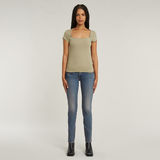G-STAR Outlet Sweet Heart Slim Top Beige