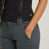 G-STAR Outlet Asymmetrical Zip Slim Tank Top Black