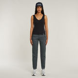 G-STAR Outlet Asymmetrical Zip Slim Tank Top Black