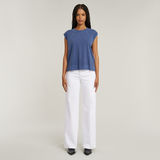 G-STAR Outlet Top Back Zip Overdyed Azul intermedio