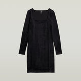 G-STAR Outlet Velvet Slim Dress Black