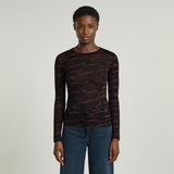 G-STAR Outlet Top Fine Lace AOP Slim Multi color