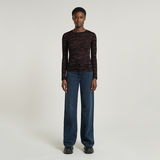 G-STAR Outlet Top Fine Lace AOP Slim Multi color