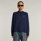 G-STAR Outlet Logo Mock Top Dark blue