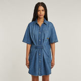 G-STAR Outlet Modular Shirt Dress Medium blue